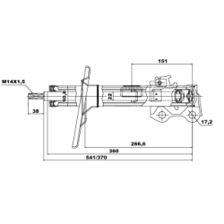 Shock Absorber - FEBEST 01660967FL