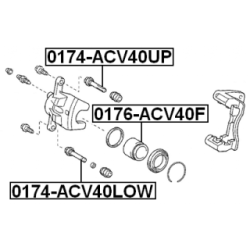 Guide Bolt Brake Caliper - FEBEST 0174ACV40LOW