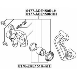 Brake Caliper - FEBEST 0177ADE150RRH