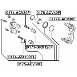Brake Caliper Bracket Set - FEBEST 0177CACV30F