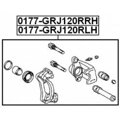 Brake Caliper - FEBEST 0177GRJ120RLH