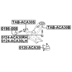 Fastening Bolt Control Arm - FEBEST 0198008