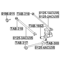 Fastening Bolt Control Arm - FEBEST 0198011