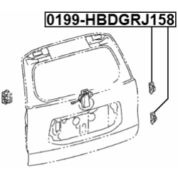 Door Hinge - FEBEST 0199HBDGRJ158
