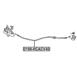Bonnet Cable - FEBEST 0199HCASV40