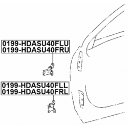 Door Hinge - FEBEST 0199HDASU40FLU