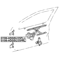 Door Hinge - FEBEST 0199HDGSU35FLL