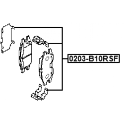 Accessory Kit Disc Brake Pad - FEBEST 0203B10RSF