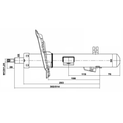Shock Absorber - FEBEST 02110001FR