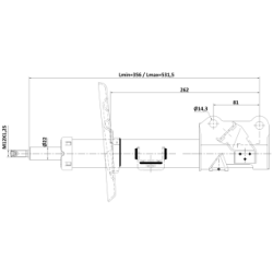 Shock Absorber - FEBEST 02110012FL