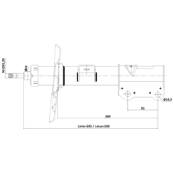 Shock Absorber - FEBEST 02110014FL