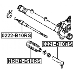 Tie Rod End - FEBEST 0221B10RS