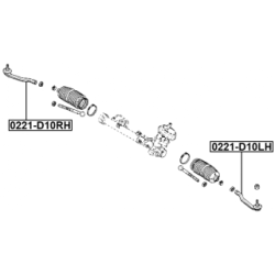 Tie Rod End - FEBEST 0221D10RH
