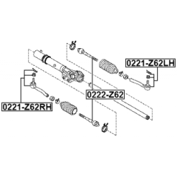 Tie Rod End - FEBEST 0221Z62RH