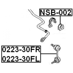 Link Coupling Rod Stabiliser Bar - FEBEST 022330FL