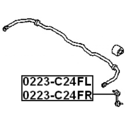Link Coupling Rod Stabiliser Bar - FEBEST 0223C24FL
