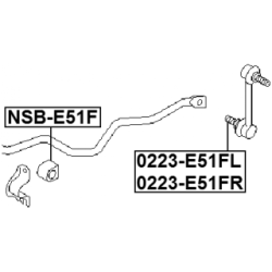 Link Coupling Rod Stabiliser Bar - FEBEST 0223E51FR