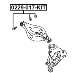 Camber Correction Screw - FEBEST 0229017KIT