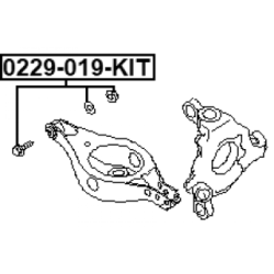 Camber Correction Screw - FEBEST 0229019KIT