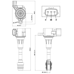 Ignition Coil - FEBEST 02640001
