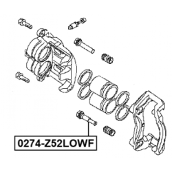 Guide Bolt Brake Caliper - FEBEST 0274Z52LOWF