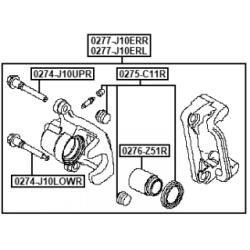 Brake Caliper - FEBEST 0277J10ERR