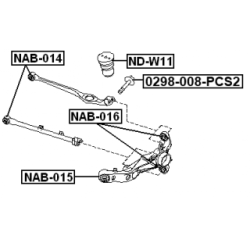 Fastening Bolt Control Arm - FEBEST 0298008PCS2