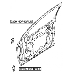 Door Hinge - FEBEST 0299HDP12FLU