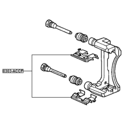Accessory Kit Disc Brake Pad - FEBEST 0303ACCF