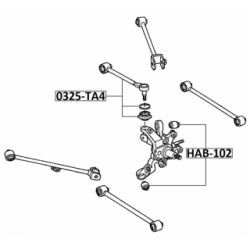 Control Trailing Arm Wheel Suspension - FEBEST 0325TA4