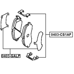 Accessory Kit Disc Brake Pad - FEBEST 0403CS1AF