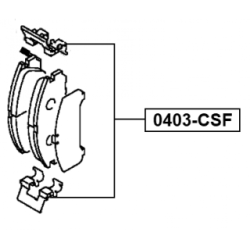 Accessory Kit Disc Brake Pad - FEBEST 0403CSF