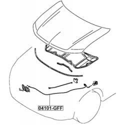 Bonnet Cable - FEBEST 04101GFF