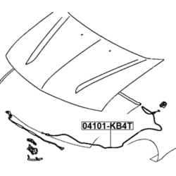 Bonnet Cable - FEBEST 04101KB4T