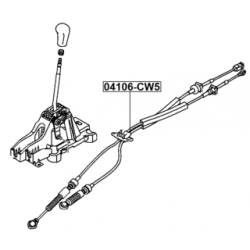 Cable Pull Manual Transmission - FEBEST 04106CW5