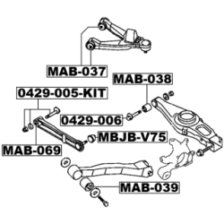 Camber Correction Screw - FEBEST 0429005KIT