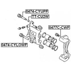 Guide Bolt Brake Caliper - FEBEST 0474CYLOWF