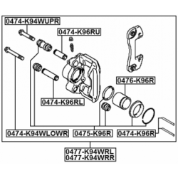 Guide Bolt Brake Caliper - FEBEST 0474K94WUPR