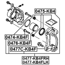 Guide Bolt Brake Caliper - FEBEST 0474KB4F