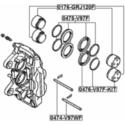 Guide Bolt Brake Caliper - FEBEST 0474V97WF