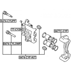 Brake Caliper Bracket Set - FEBEST 0477CCYF