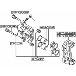 Brake Caliper Bracket Set - FEBEST 0477CK94WFL