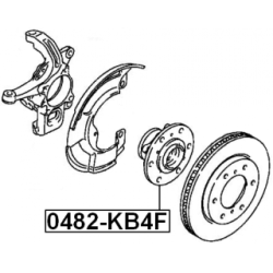 Wheel Hub - FEBEST 0482KB4F