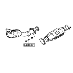 Bolt Exhaust System - FEBEST 0498001