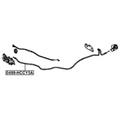 Bonnet Cable - FEBEST 0499HCCY5A