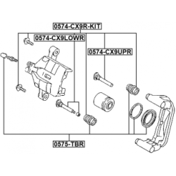 Guide Bolt Brake Caliper - FEBEST 0574CX9LOWR