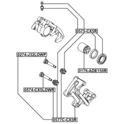 Brake Caliper Bracket Set - FEBEST 0577CCX5R