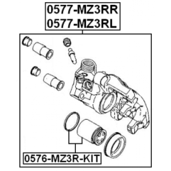 Brake Caliper - FEBEST 0577MZ3RR
