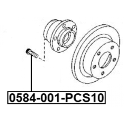 Wheel Stud - FEBEST 0584001PCS10