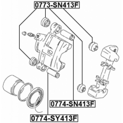 Guide Bolt Brake Caliper - FEBEST 0774SY413F